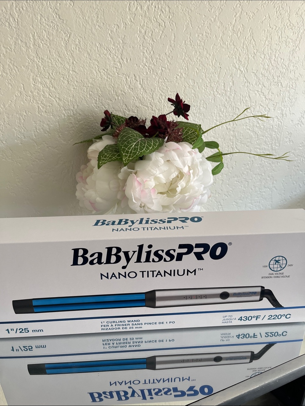 BaBylissPRO Nano Titanium Curling Wand - 1”